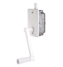 Torno Elevacion Persiana Empotrar Blanco