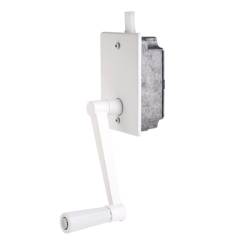 Torno Elevacion Persiana Empotrar Blanco