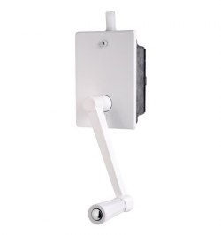 Torno Elevacion Persiana Empotrar Blanco