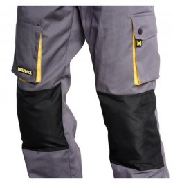 Pantalones de Trabajo Largos Gris/Amarillo Talla 42/44 M