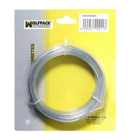 Alambre Galvanizado 1,3 mm / 8 (Rollo 50 metros)