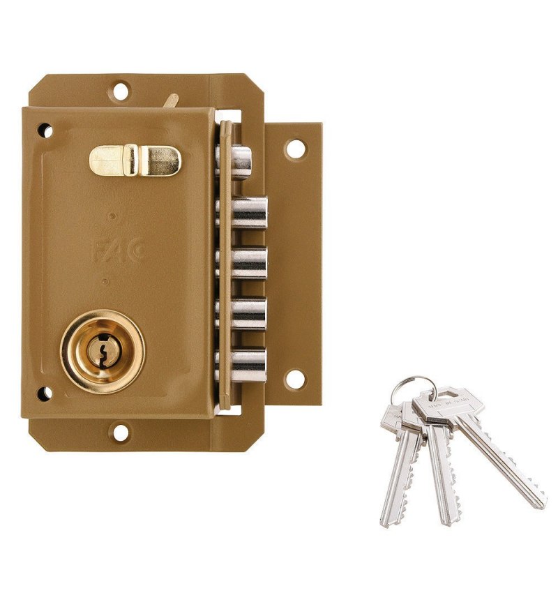 Cerradura Fac S 90 Pintada Derecha   Bombin 70