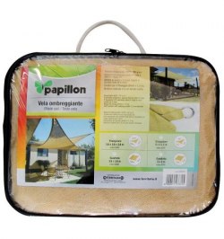 Toldo Vela Sombra Jardin Cuadrada 5.0x5.0 metros Beige