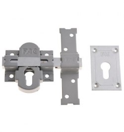 Cerrojo Fac 311-l/ 80 Plata Sin Cilindro