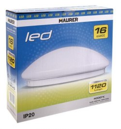 Plafon Led IP20 de Techo IP2016 Watios 1120 Lumenes Ø 330 mm.