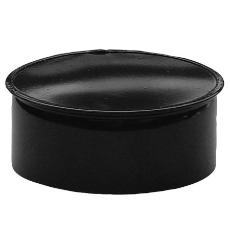 Tapa Tubo Estufa Negro Vitrificada 200 mm.