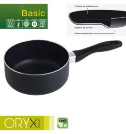 Cazo Aluminio Antiadherente Basic 18 cm./ 3 mm.