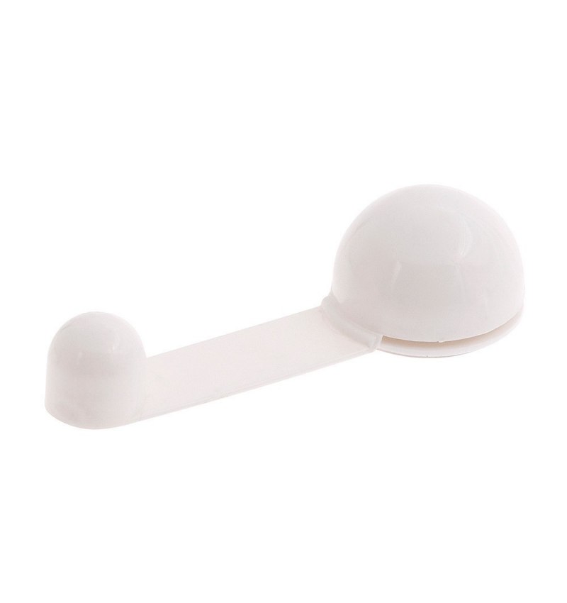 Tope Puerta Adhesivo con Retenedor Blanco