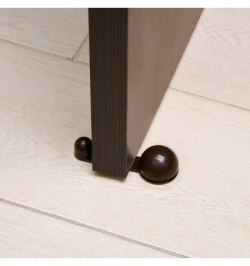 Tope Puerta Adhesivo con Retenedor Marrón