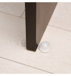 Tope Puerta Adhesivo con Retenedor Transparente
