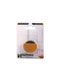Tope Puerta Adhesivo Silencioso Color Madera