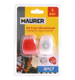 Kit luces led bicicleta 2 luces basic