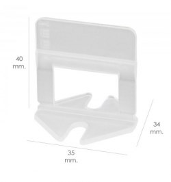 Calzos Nivelar Suelo 1 mm. (Bolsa 100 Unidades)
