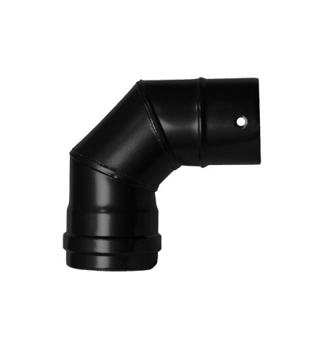 Codo Estufa Pellet Vitrificado Ø80 mm  90°