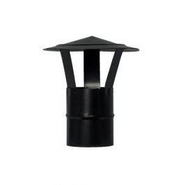 Wolfpack Sombrero Vitrifiado Para Estufa Pellet, Leña, Chimenea, Extracción De Humos, Para Tubo Ø 80 mm.