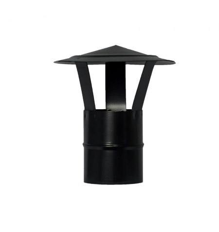 Wolfpack Sombrero Vitrifiado Para Estufa Pellet, Leña, Chimenea, Extracción De Humos, Para Tubo Ø 80 mm.