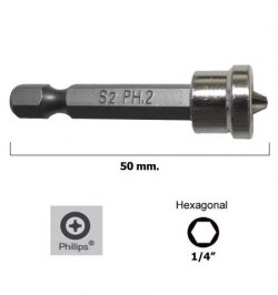 Destorpuntas Maurer Pladur Phillips Nº 2  Estuche de 5 piezas  50 mm.