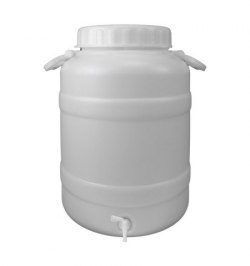 Bidon Garrafa Plastico Alimentario Con Grifo y Boca Ancha 30 Lt.