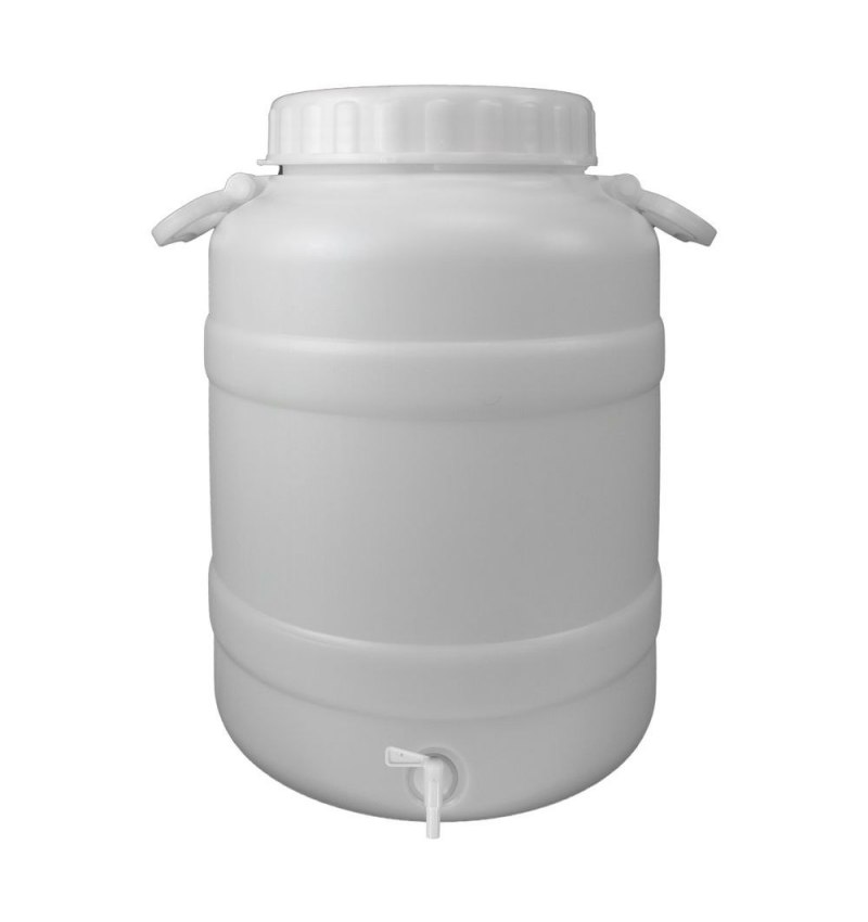 Bidon Garrafa Plastico Alimentario Con Grifo y Boca Ancha 30 Lt.