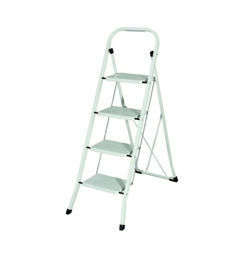 Escalerilla Acero 4 Peldaños Uso Doméstico