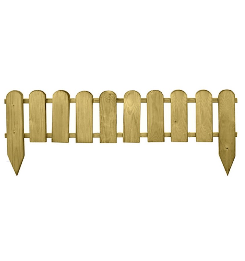 Bordo Madera Valla 10 elementos 2.4x110x 30/50 cm.