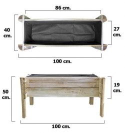 Huerto Urbano 100x40x50cm