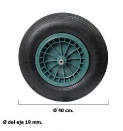 Rueda Carretilla Obra / Jardin