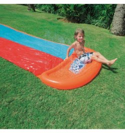 Pista Deslizamiento Hinchable Doble 4,88 metros