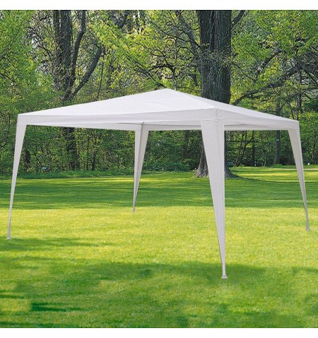 Pérgola Desmontable Blanca, 3x3 metros