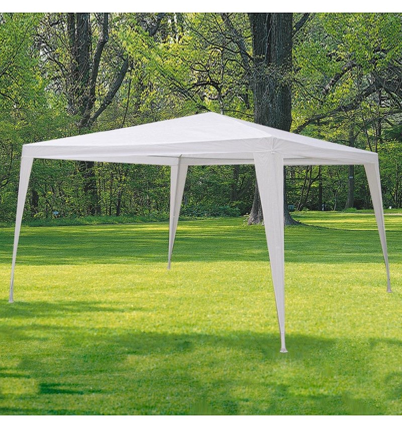 Pérgola Desmontable Blanca, 3x3 metros
