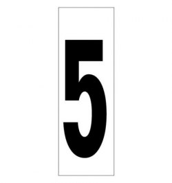 Numero Adhesivo 46x140 mm.   Nº 5