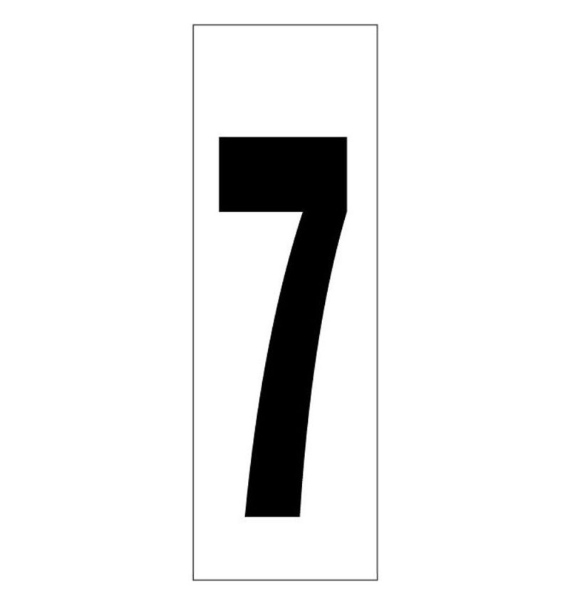 Numero Adhesivo 46x140 mm.   Nº 7