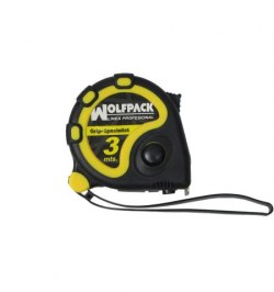 Flexometro 3 Metros Con Freno Wolfpack Grip Special