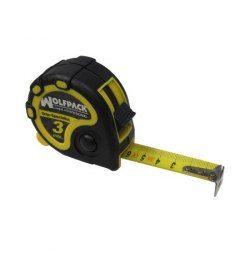 Flexometro 3 Metros Con Freno Wolfpack Grip Special