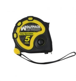 Flexometro 5 Metros Con Freno Wolfpack Grip Special