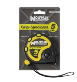 Flexometro 5 Metros Con Freno Wolfpack Grip Special