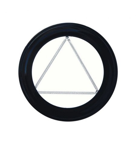 Plafon Embellecedor Estufa Pellet Vitrificado Negro 80 mm.