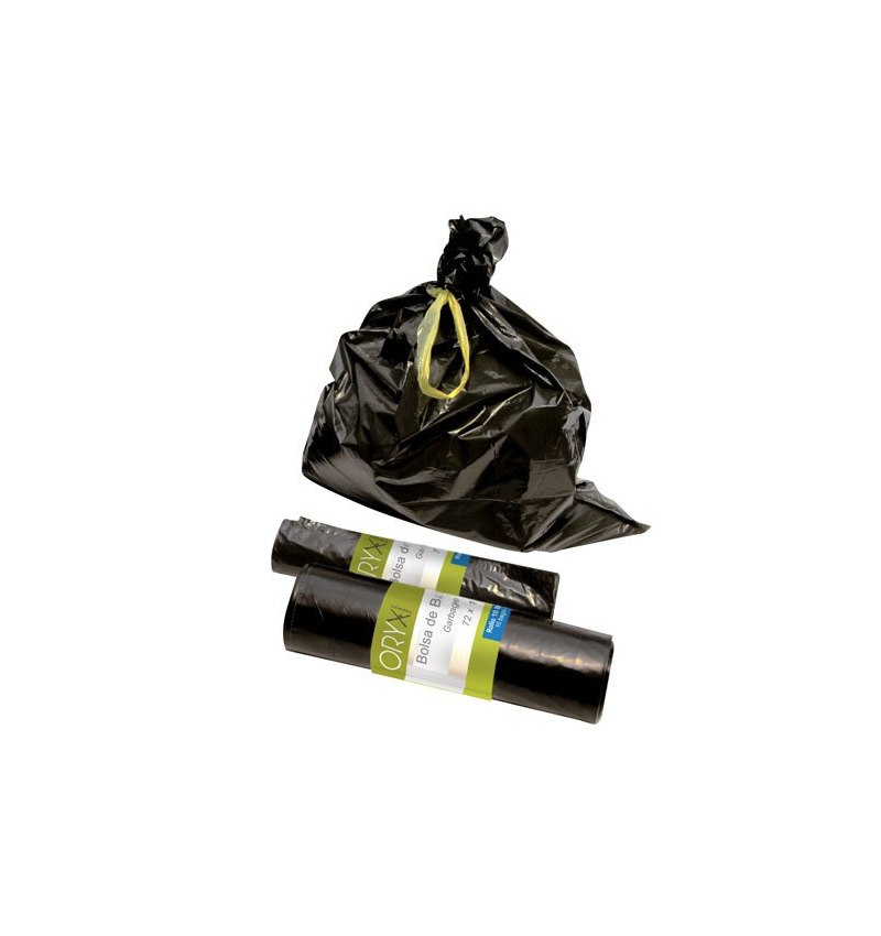 Bolsa Basura mediana 50 litros 55x70 cm. Rollo 15 unidades