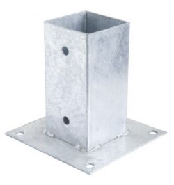 Soporte Anclaje Galvanizado Pérgola 91x91mm