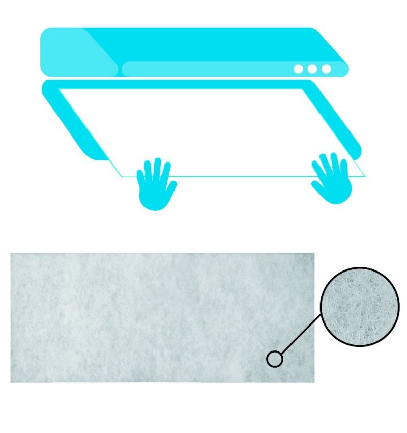 Filtro Campana Extractora 45x95 cm. 150 grm/m2