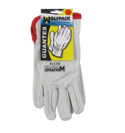 Guantes Piel FLOR 11" Con Colgador (Par)