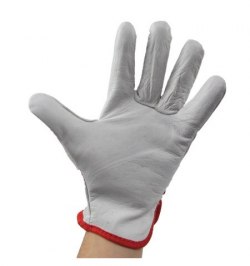 Guantes Piel FLOR 11" Con Colgador (Par)