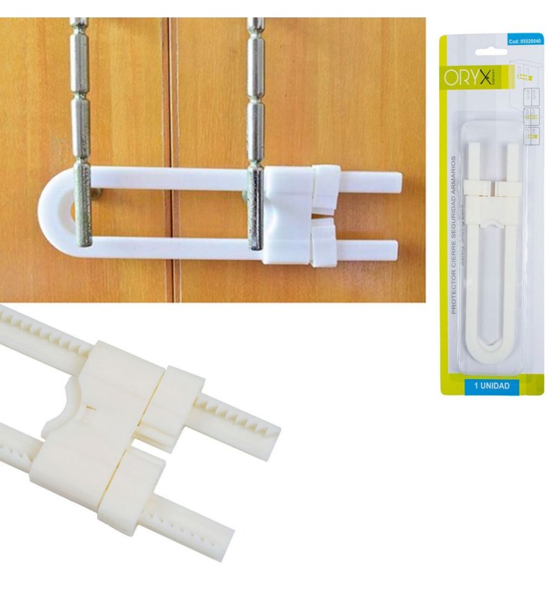 Protector Cierre Seguridad Armarios (Blister de 1pieza)