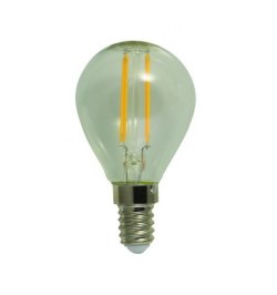 Bombilla Led Filamento Globo E14. 4 W.40 W. 470 Lúmenes. Luz cálida. (3000°K).