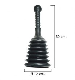 Desatascador Goma Fuelle         Ø 12 cm. /  Alto 30 cm.
