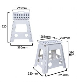 Taburete Plegable 29x22x39 cm.