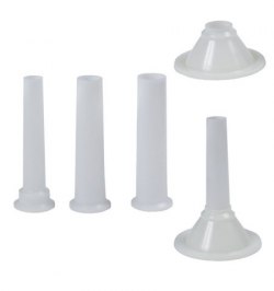 Juego Embudos Plastico Para Maquina Picar Carne Nº 32 (4 Piezas)