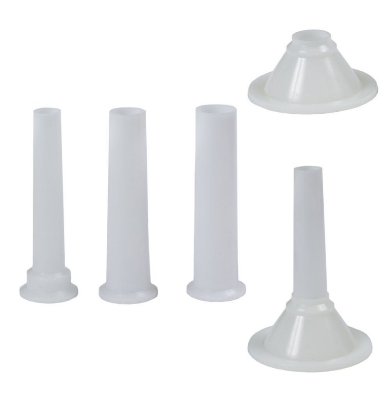 Juego Embudos Plastico Para Maquina Picar Carne Nº 32 (4 Piezas)