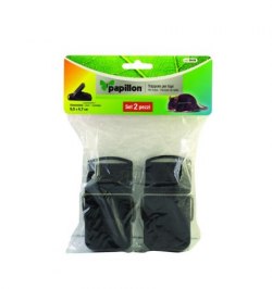 Trampa ratones plastico 9.5 x 4.7 cm. (Bolsa 2 unidades)