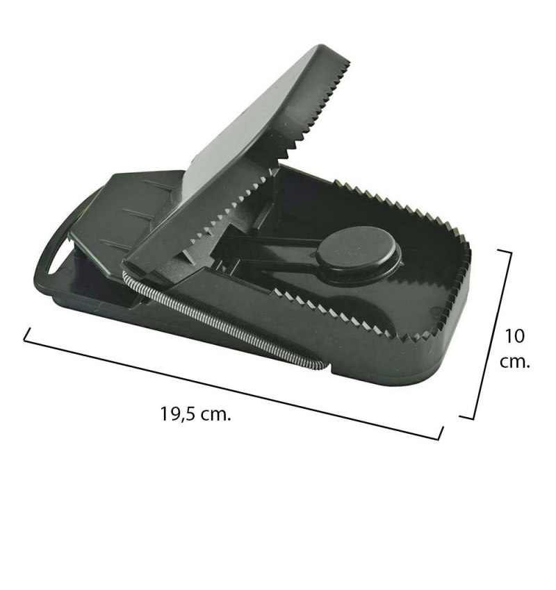 Trampa ratas plastico 19.5 x 10 cm.
